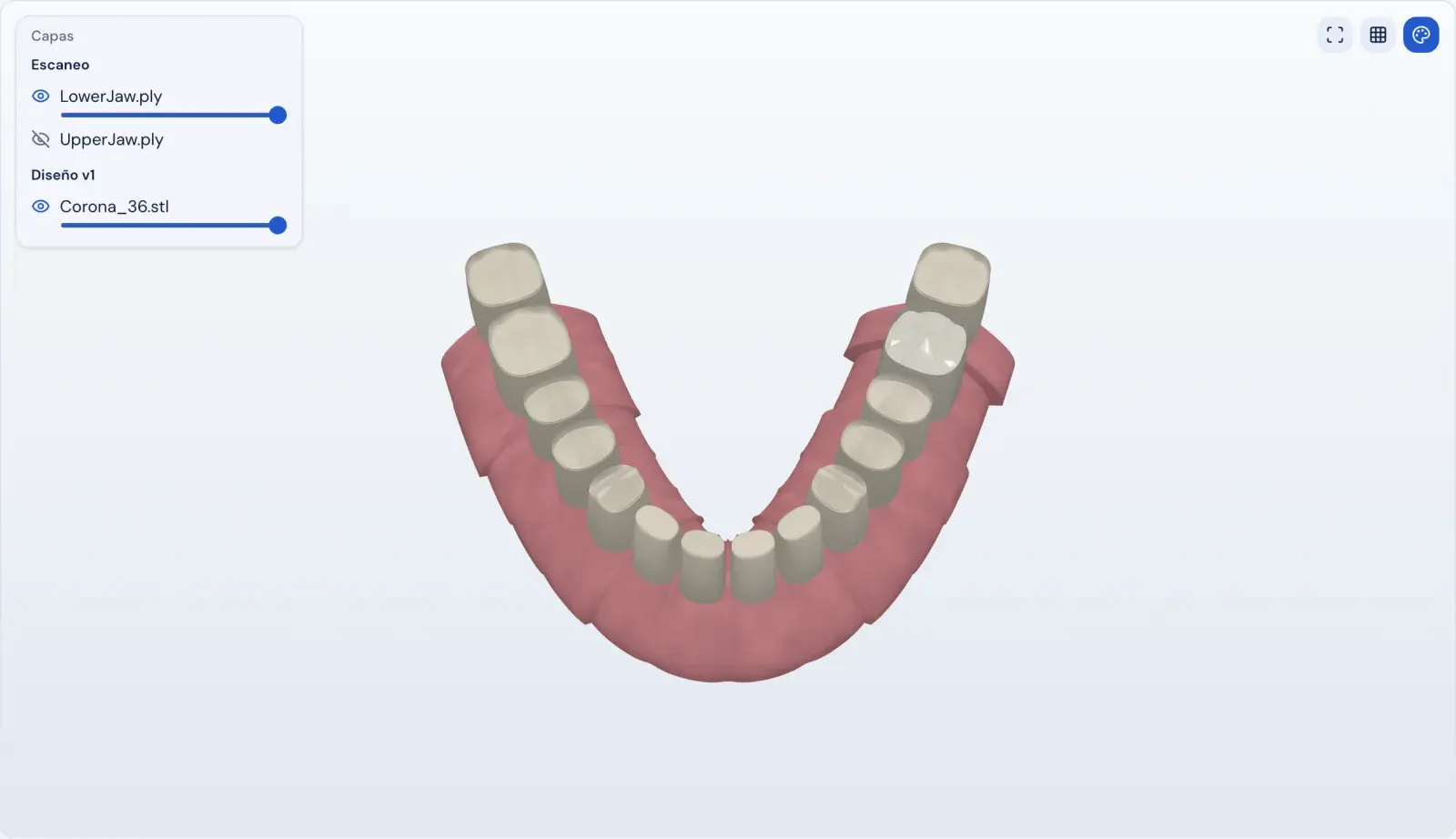 Visor 3D de escaneos